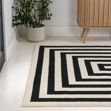 Bandol Modern Classic Mitre Stripe Area Rug